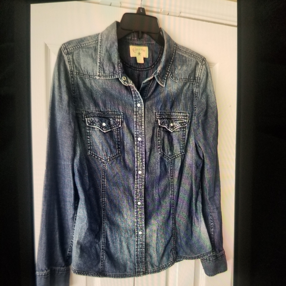 Converse Denim Button-Up Shirt